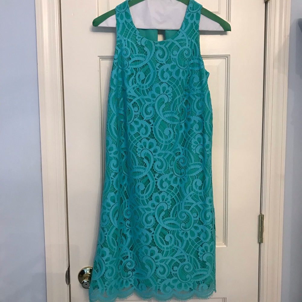 Lilly Pulitzer turquoise lace dress